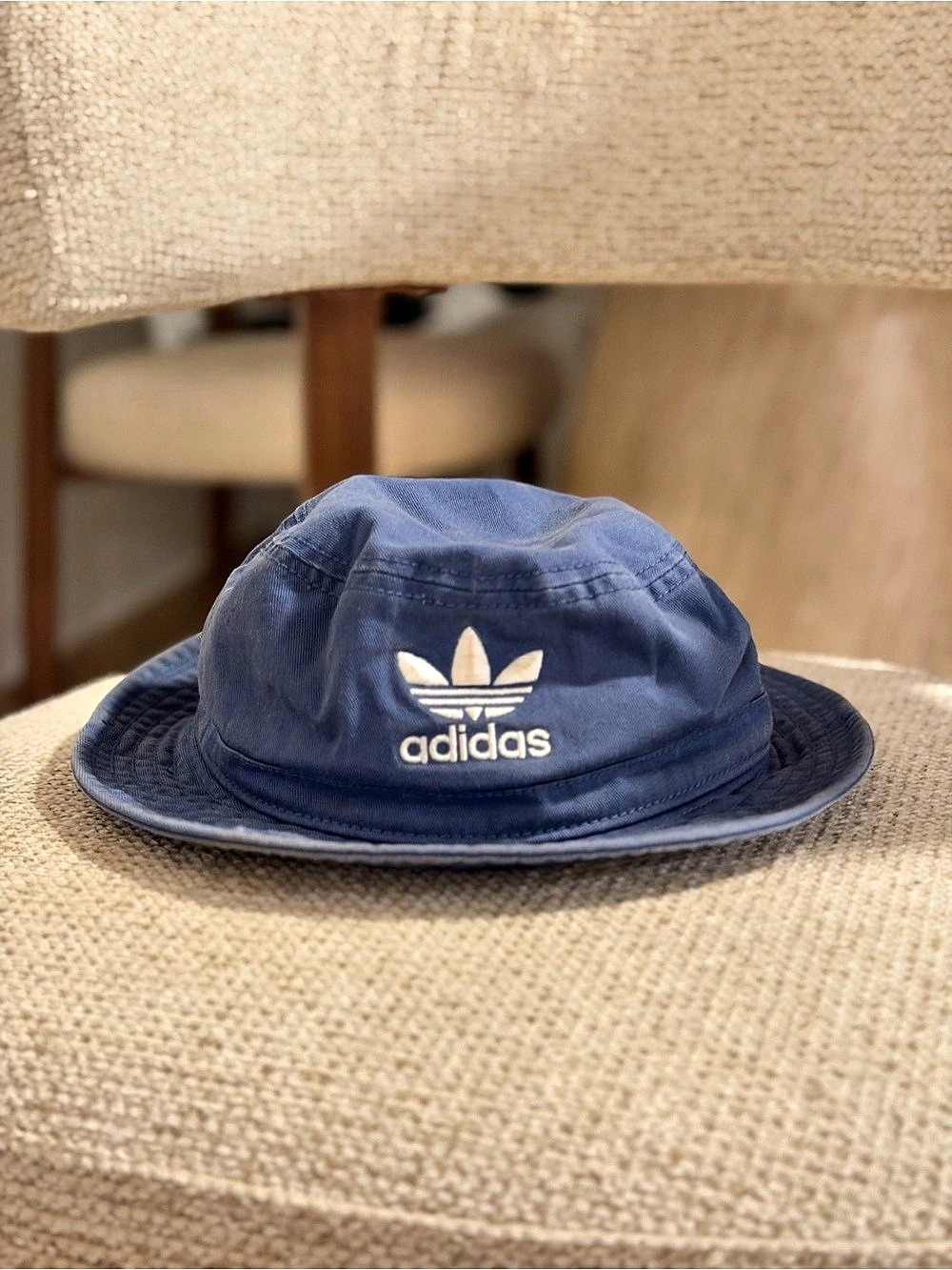 adidas Adicolor Trefoil Bucket Hat Blue Bucket Hat Like New